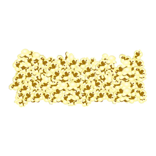 Color fondo de palomitas de maíz con mantequilla — Vector de stock