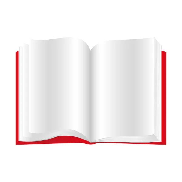 Червона книга відкрита іконка — стоковий вектор