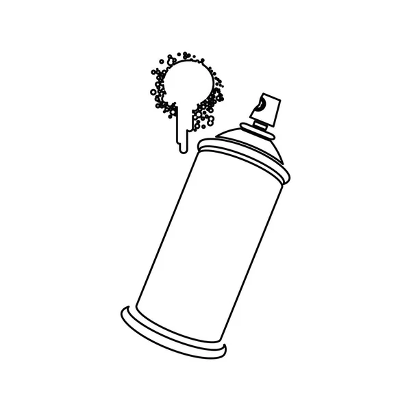 Figura sprays de aerossol com um ícone de mancha —  Vetores de Stock