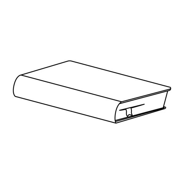 Ikona zamkniętych rysunek book — Wektor stockowy