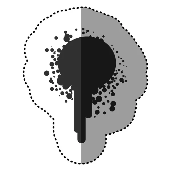 Czarna farba ikona plamy — Wektor stockowy