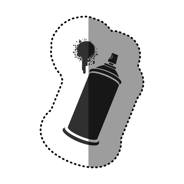 Black aerosol sprays with a stain icon — Stock Vector