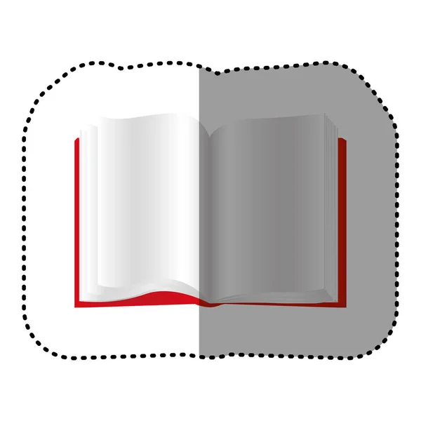 Kırmızı kitap açık simgesi — Stok Vektör