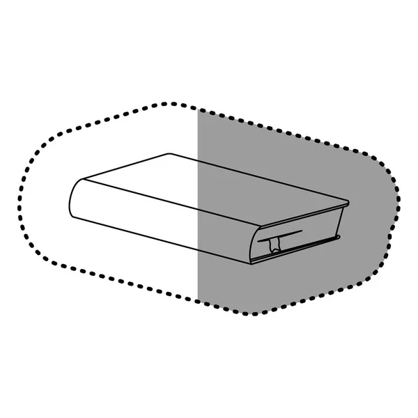 Livre de contour icône fermée — Image vectorielle