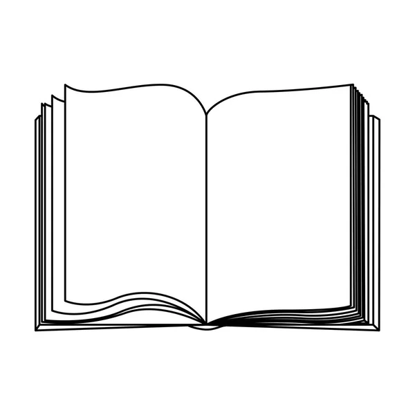 Figure book open icon — Stock Vector