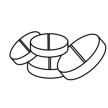 siluet tablet tedavisi simgesi