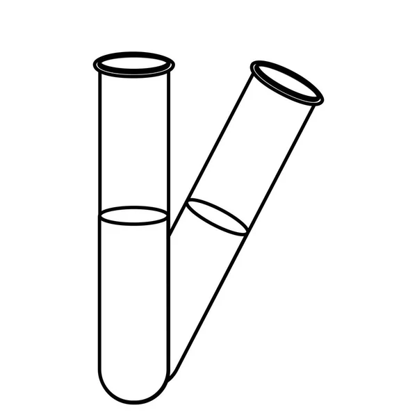 Figur klinische Röhren Symbol — Stockvektor