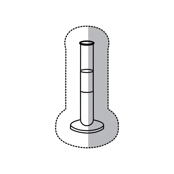 Kontur klinisches Experiment Symbol — Stockvektor