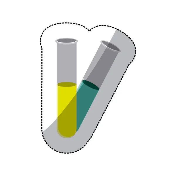 Kliniska rör färgikonen — Stock vektor