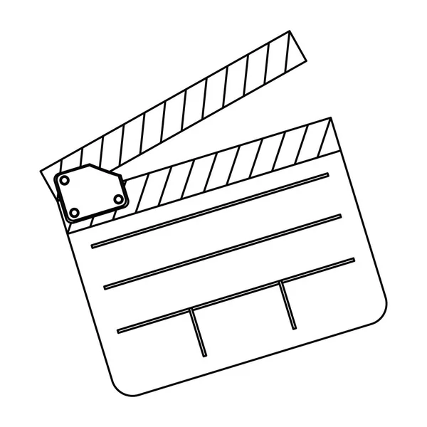 Clapper board film icon — Stock Vector