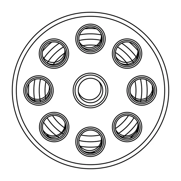 Film produzione clipart icona — Vettoriale Stock