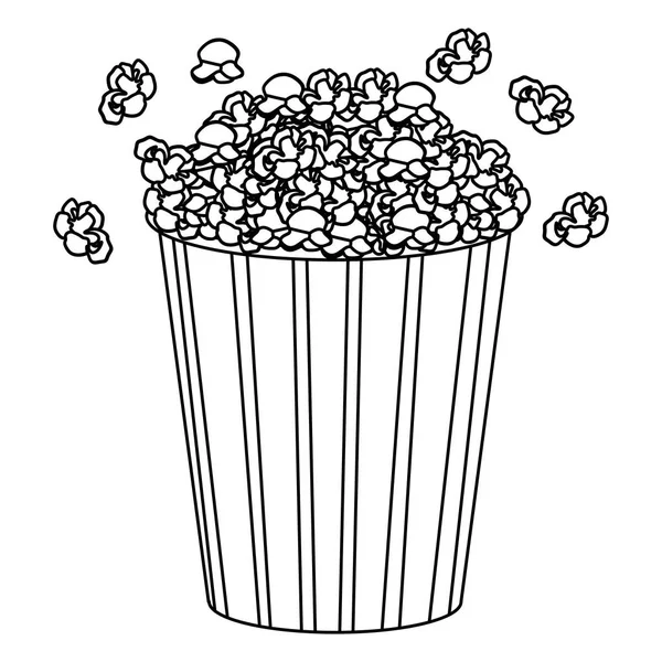 Película pop corn icono — Vector de stock