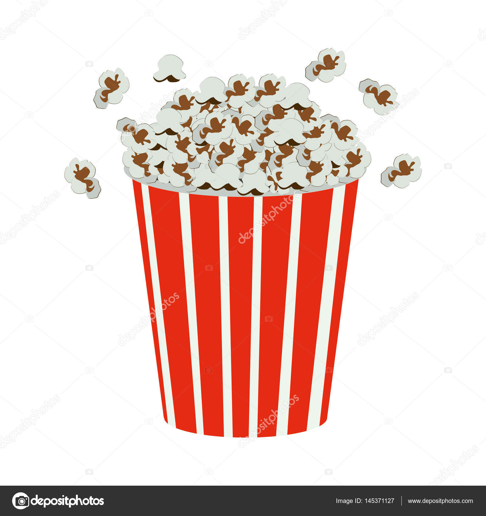 Цветной Фильм Поп-Корн Векторное Изображение ©grgroupstock 145371127