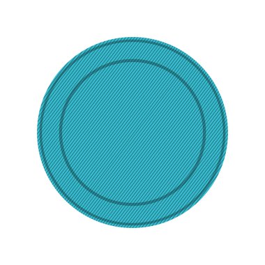 siluet mavi dairesel çerçeve ile