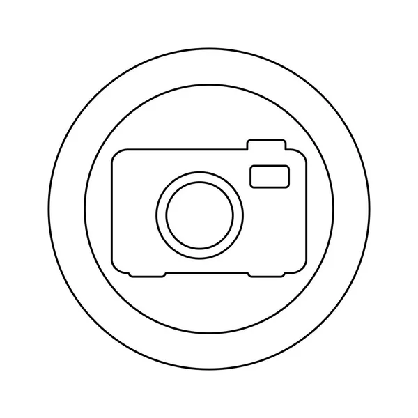 Figuur symboolpictogram camera — Stockvector