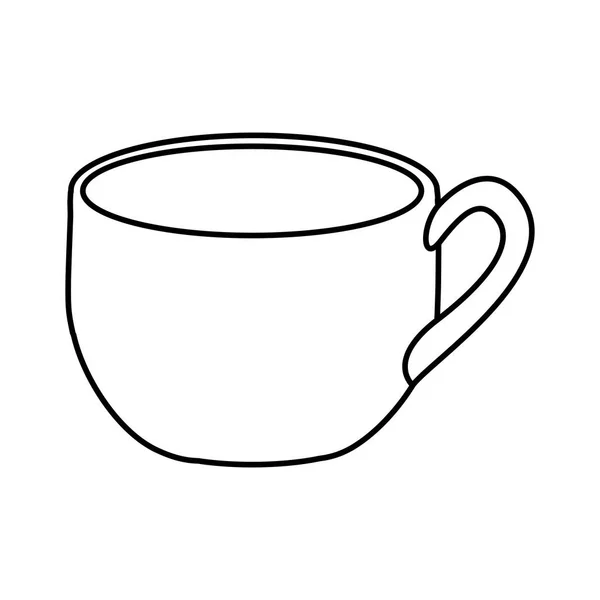 Silueta pohár s popisovač ikony — Stockový vektor