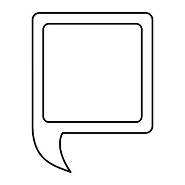 Kontur kare sohbet kabarcık