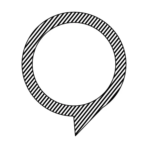 Silueta chat círculo burbuja icono — Archivo Imágenes Vectoriales