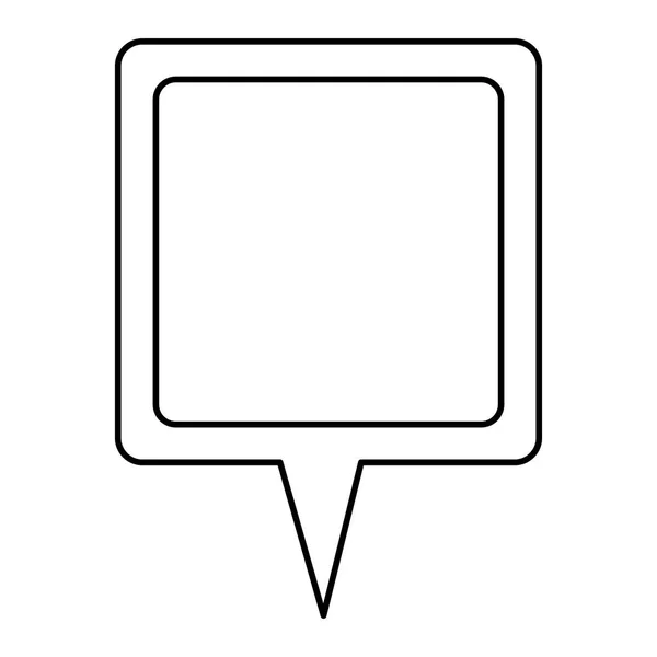 Contour chat zeepbel pictogram — Stockvector