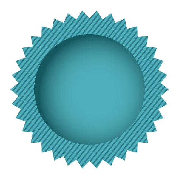 Blå cirkel molnet chatt bubbla — Stock vektor