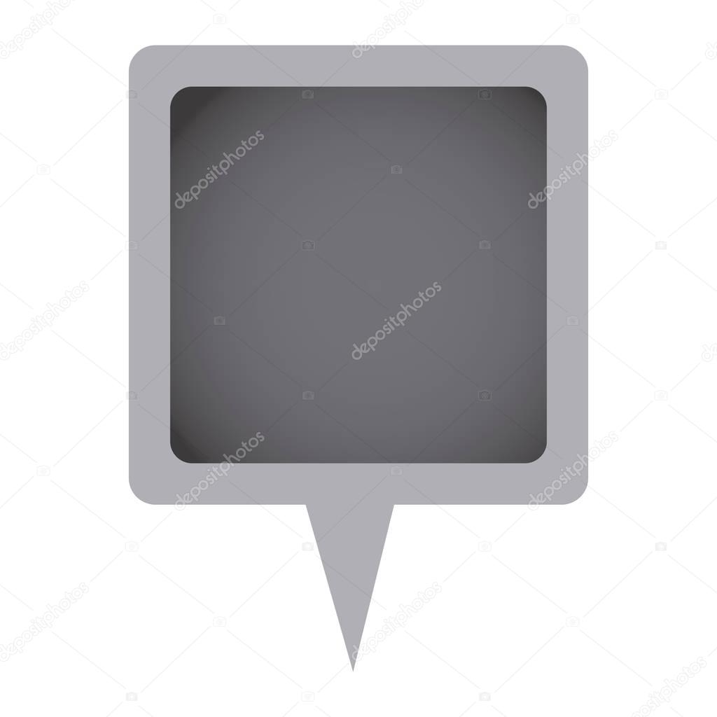 grayscale chat bubble icon