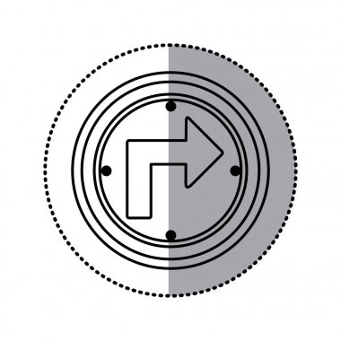 etiket siluet dairesel çerçeve çevirmek doğru trafik işaretleri
