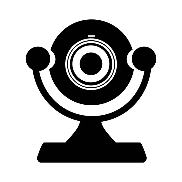 Digital computer camera icon — Stock Vector
