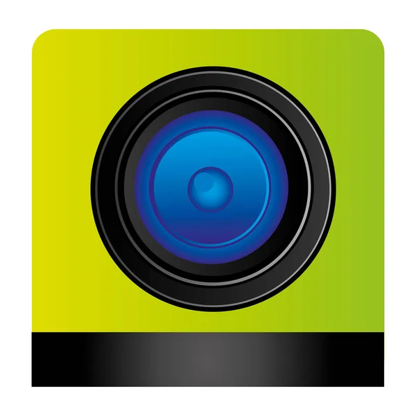 Lents profesionální fotoaparát zaměření — Stockový vektor