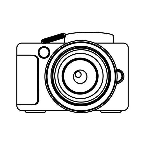 Σχήμα τεχνολογία επαγγελματική φωτογραφική μηχανή εικονίδιο — Διανυσματικό Αρχείο