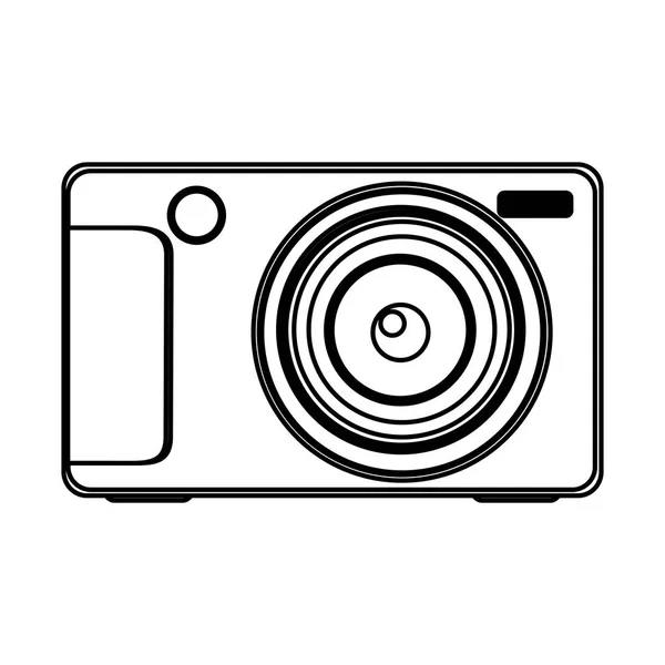 Figura icono de cámara digital tecnológica — Vector de stock