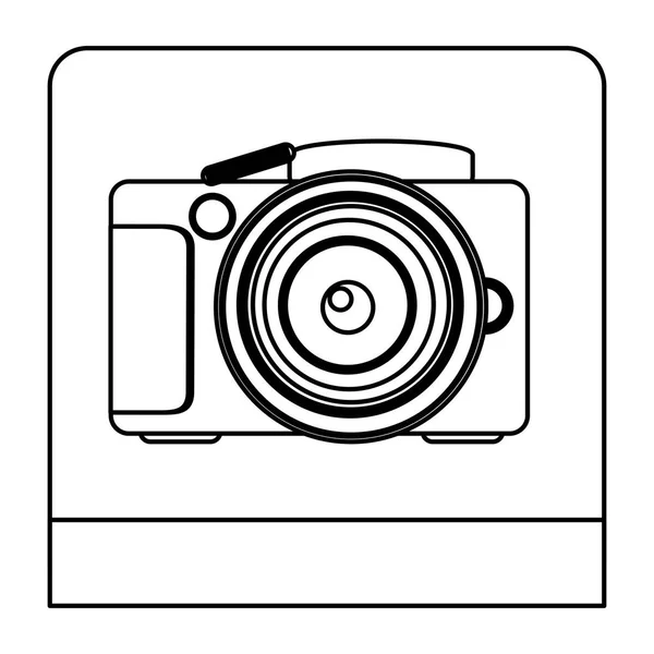 Figure studio professional camera icon — Stock Vector