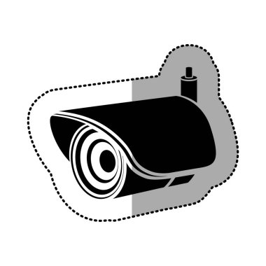 Kontur dış video kamera simgesi