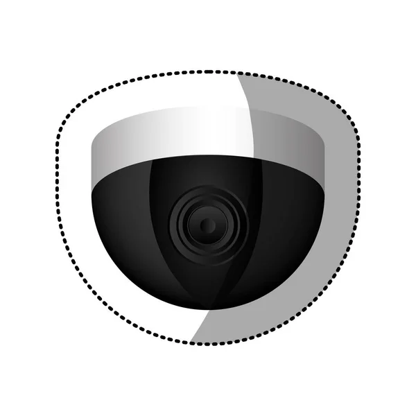 Černá interiéru videokamera technika — Stockový vektor