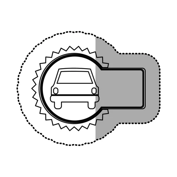 Şekil amblemi araba açık simgesi — Stok Vektör