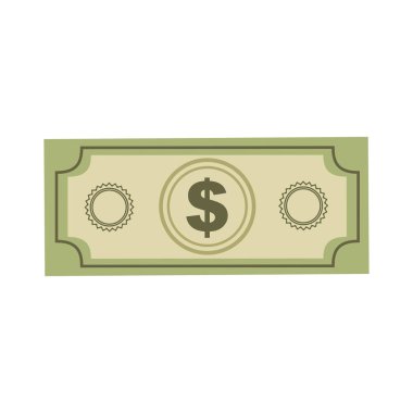 renk siluet dolarlık banknot ile