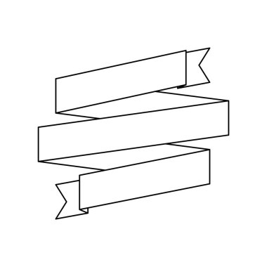 tek renkli şerit girdap silüeti