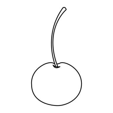 şekil tatlı kiraz meyve simgesi