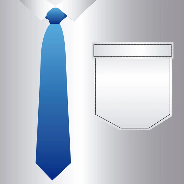Elegantní košile s kravatou ikonou — Stockový vektor