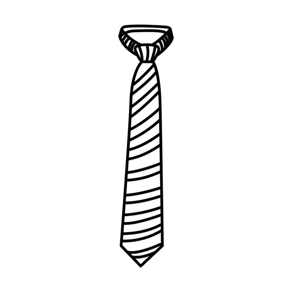Figura elegante ícone de gravata de moda — Vetor de Stock