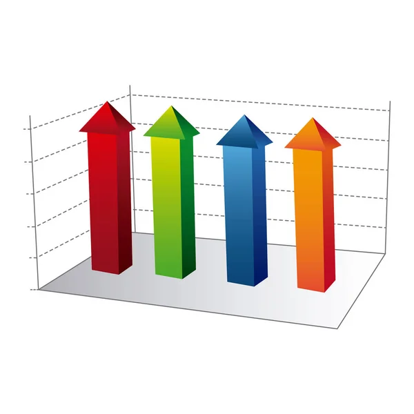 Business data statistic graphic — Stock Vector