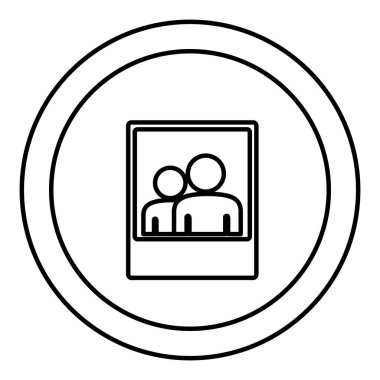 yuvarlak sembolü dijital phography kişi simgesi