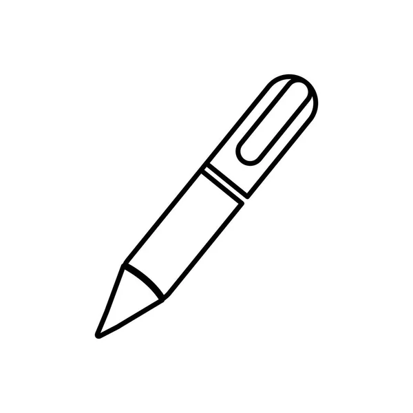Ícone de caneta clássico de metal —  Vetores de Stock