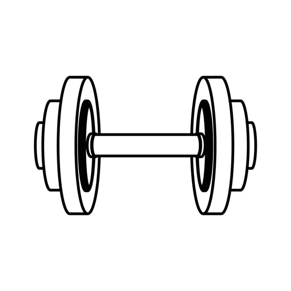 Weight gym tool icon — Stock Vector