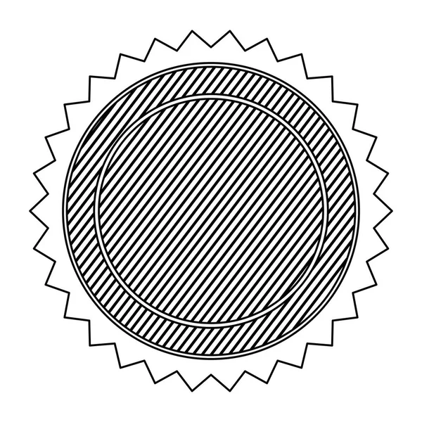 轮廓的圆形标志图标 — 图库矢量图片