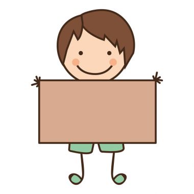 mutlu çocuk kart simgesiyle