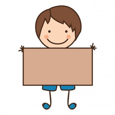 mutlu çocuk kart simgesiyle