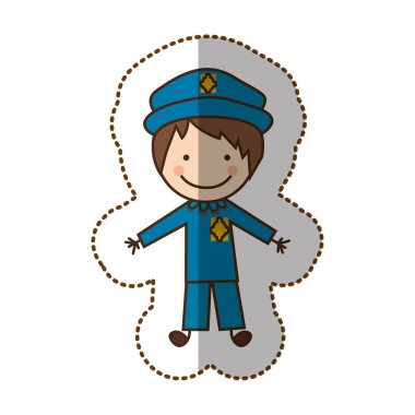 mutlu bir adam polis simgesi