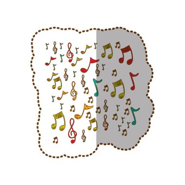 aletleri müzik notlar arka plan simgesi