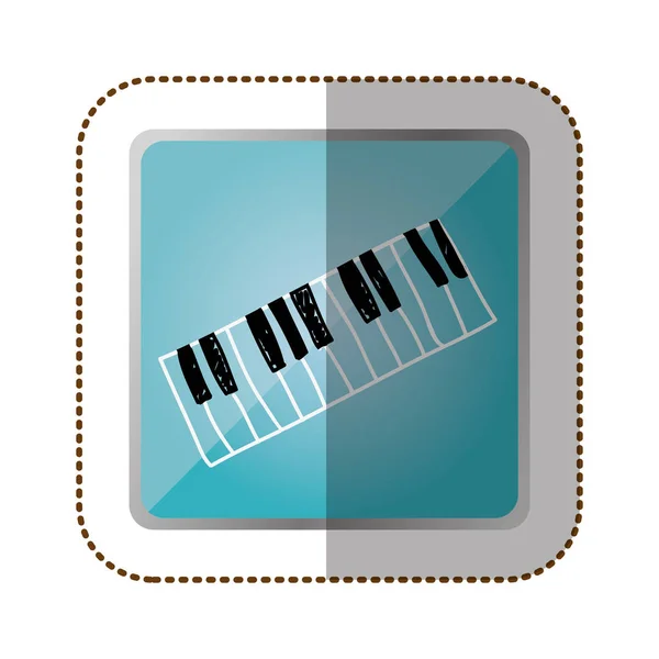 Symbol piano instrument icon — Stock Vector