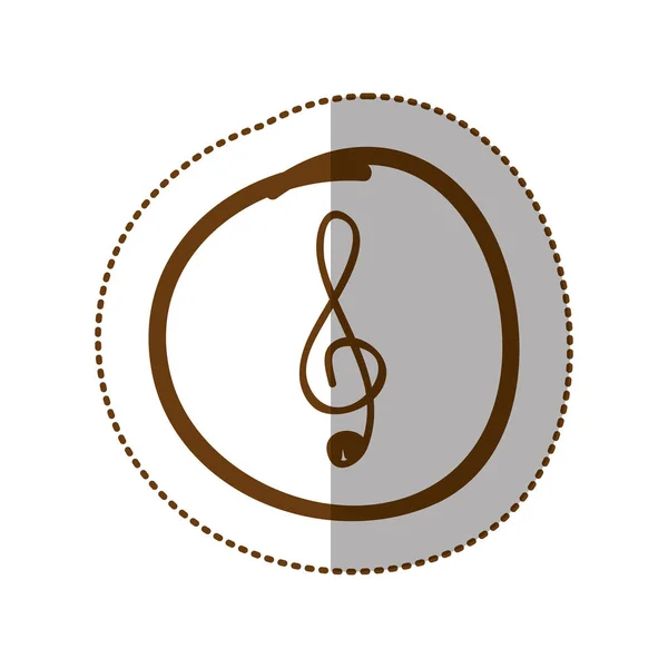 Symbol music sign icon — Stock Vector